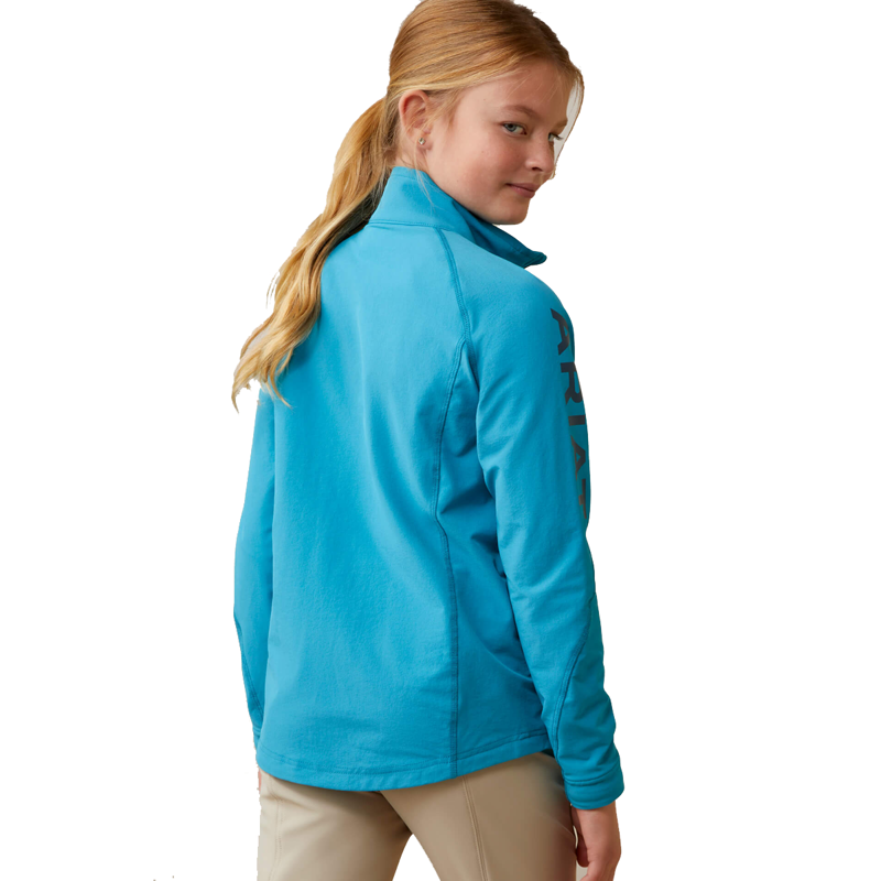 Ariat Youth Agile Softshell Jacket - Mosaic Blue-1